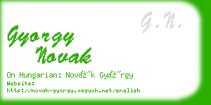 gyorgy novak business card